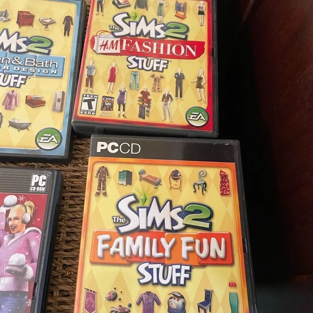 The SIMS PlayStation Vintage Side Video Game Lot PC DVD Pets Family Delux Sets